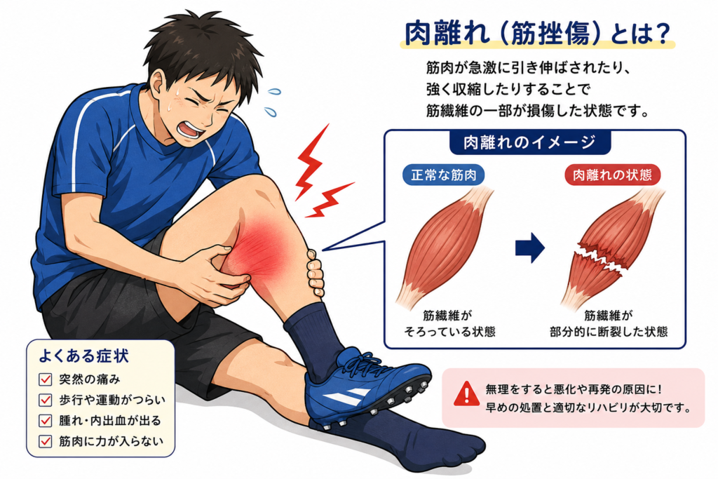 肉離れ　挫傷